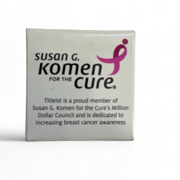 Titleist 2 DT SoLo Susan G. Komen Golf Ball Breast Cancer Awareness Pink Ribbon - Picture 4 of 5